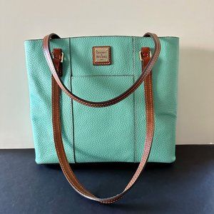 Dooney & Bourke Lexington Pebble Leather Bag Aqua